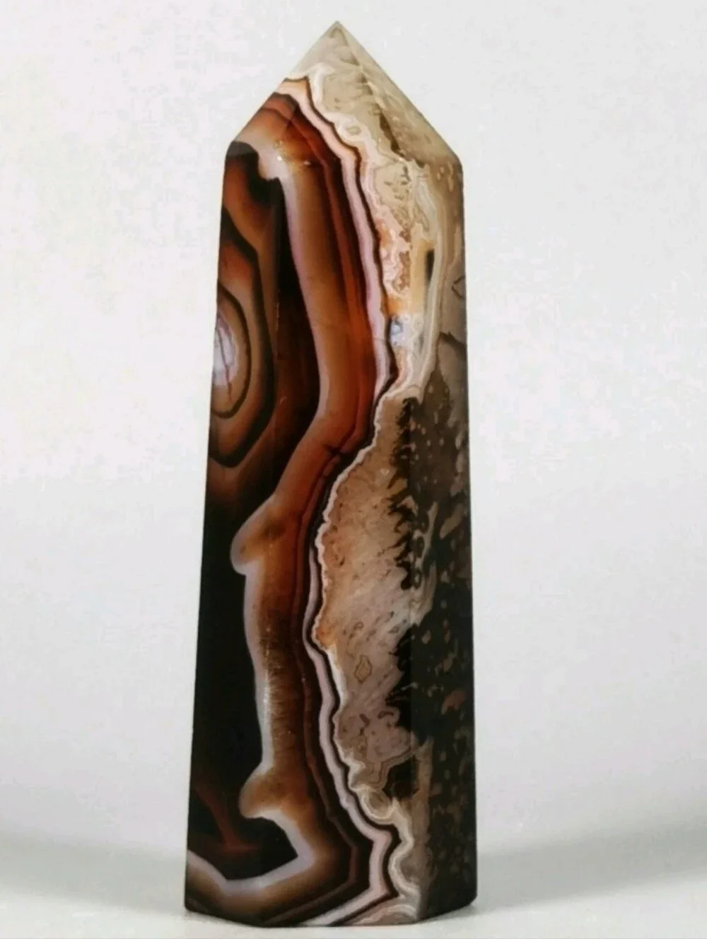 AAA GRADE Rare Madagascar Banded Agate Tower Sardonyx Crystal OFFERS WELCOME!